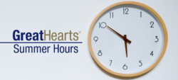 A clock representing Summer Hours