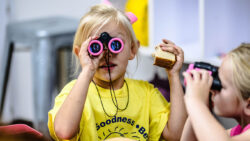 Girl in yellow shirt